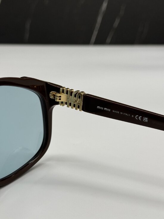 NEW MIU MIU MUA07S 24D20R OVERSIZED MIU MIU SUNGLASSES SMUA 07 24D20R main image 5